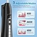 Water Flossers for Teeth-Rechargeable Water Flosser Cordless, 3 Modes Oral Irrigador Dental, IPX7 Waterproof Portable Electric Flosser for Teeth, Gums, Braces Care, for Home and Travel(Black)