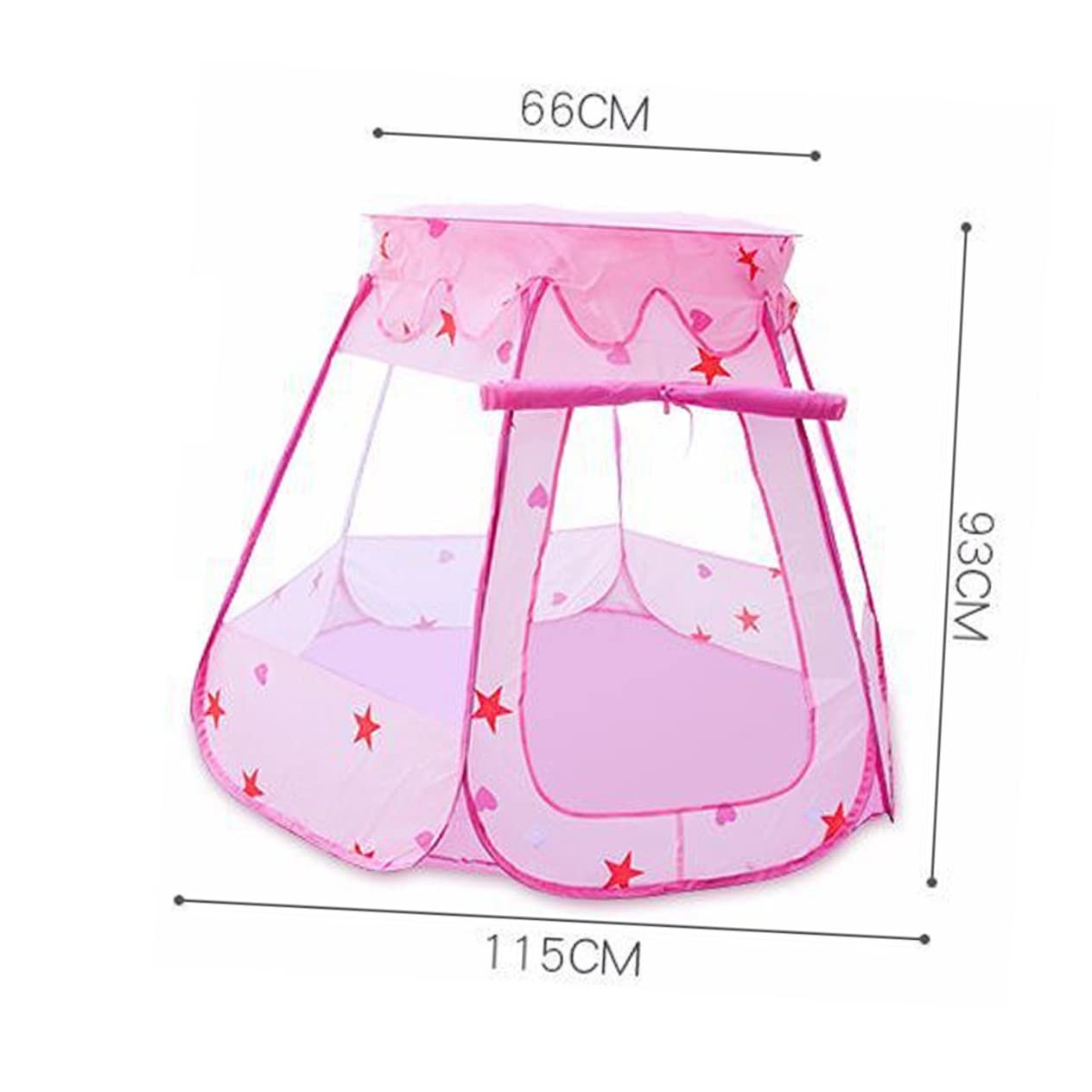 BESPORTBLE Hexagon Play Tent for Ages and Easy to Clean Yurt Design Ocean Ball Tent for Imaginative Pink Balls Not Included