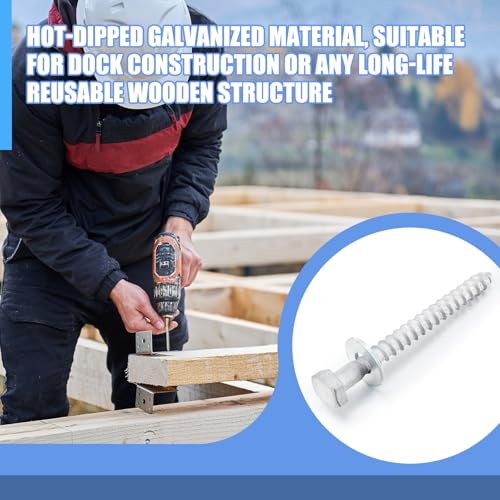 Image of 100 Pcs 3 /8 inch x 4 inch Lag Bolts for Wood Lag Screws with Washers Bulk