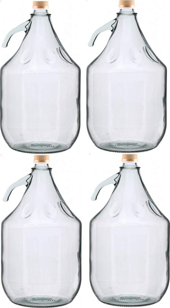 Artist Unknown Pack Of 4 5 L Fermentation Balloons With Screw Cap Bottle Glass Balloon Wine Balloon Free Delivery