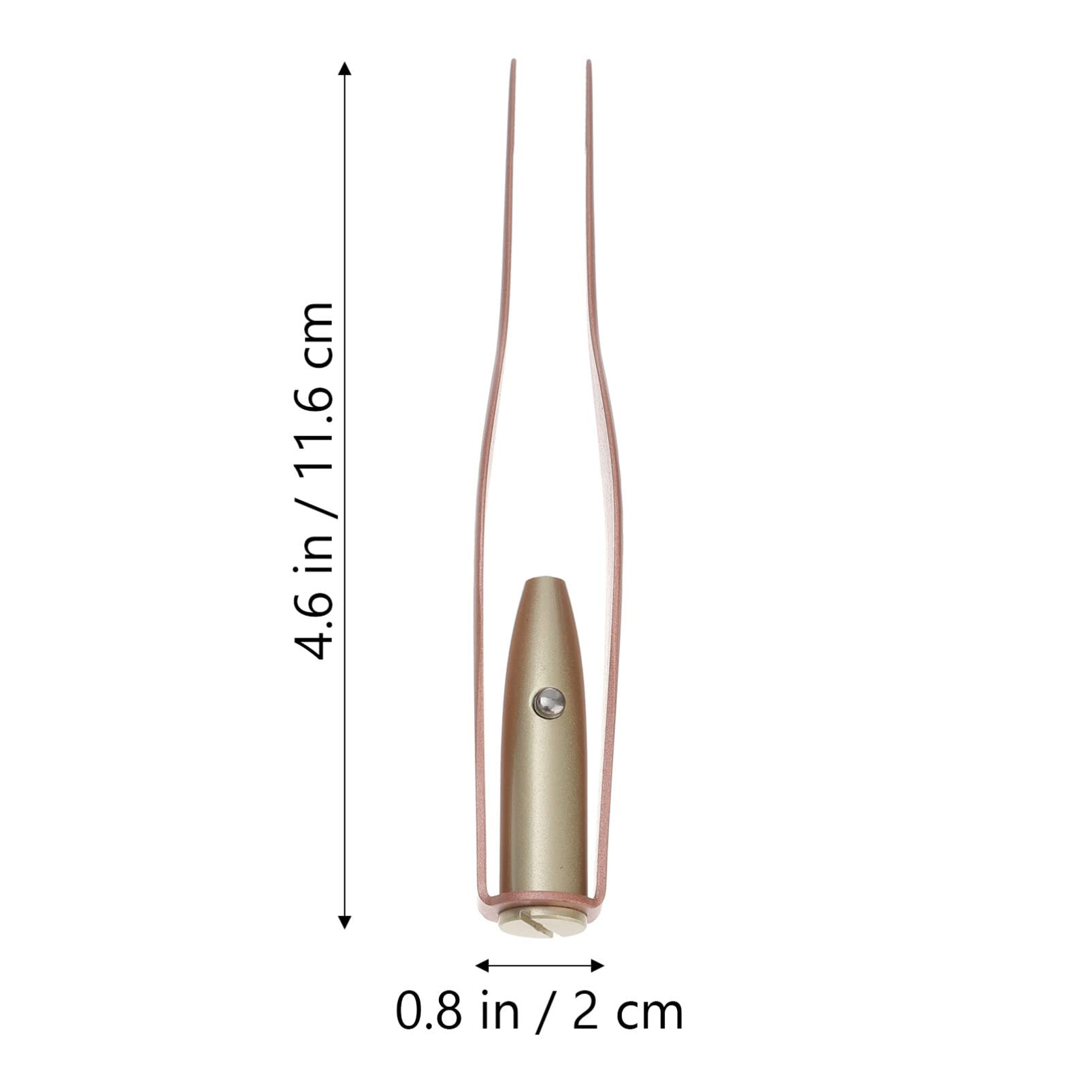 SUPVOX 1 pinzetta per orecchie a LED, rimozione del cerume in acciaio inossidabile, pinzetta cosmetica per la rimozione dei peli di ciglia e sopracciglia (colore casuale)