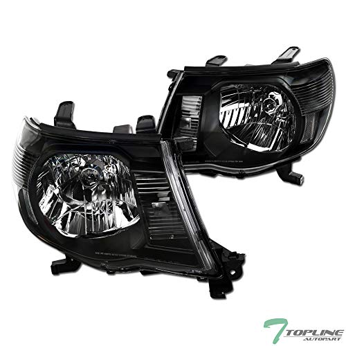 TLAPS Black Clear Housing Headlights Signal NB For 05-11 Toyota Tacoma