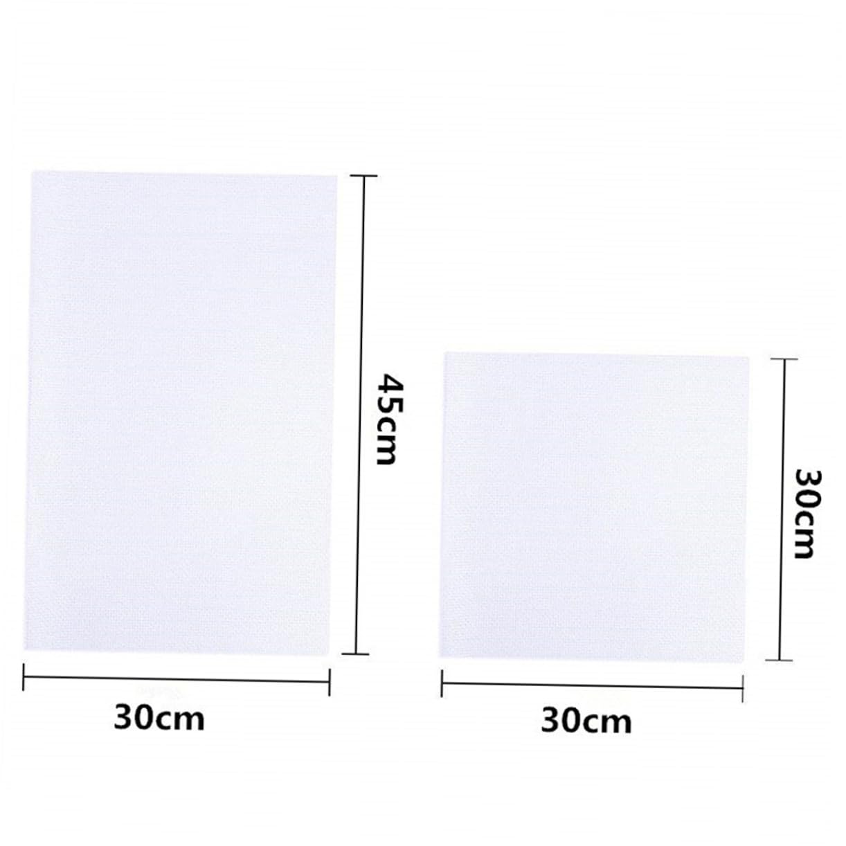 Hohopeti 4 Pack Cross-Stitch Fabric 30x30cm 30x45cm Cotton Cloth for Embroidery DIY Needlework Boys and Girls Adults