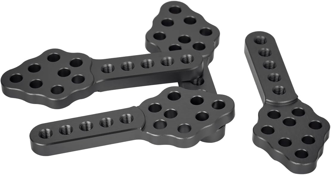 CNC Metal RC Car Shock Absorber Mount 4pcs Black Adjust Height Angle Stand for Axial SCX10 90046 D90 D110 1/10 RC Crawler Car upgrades