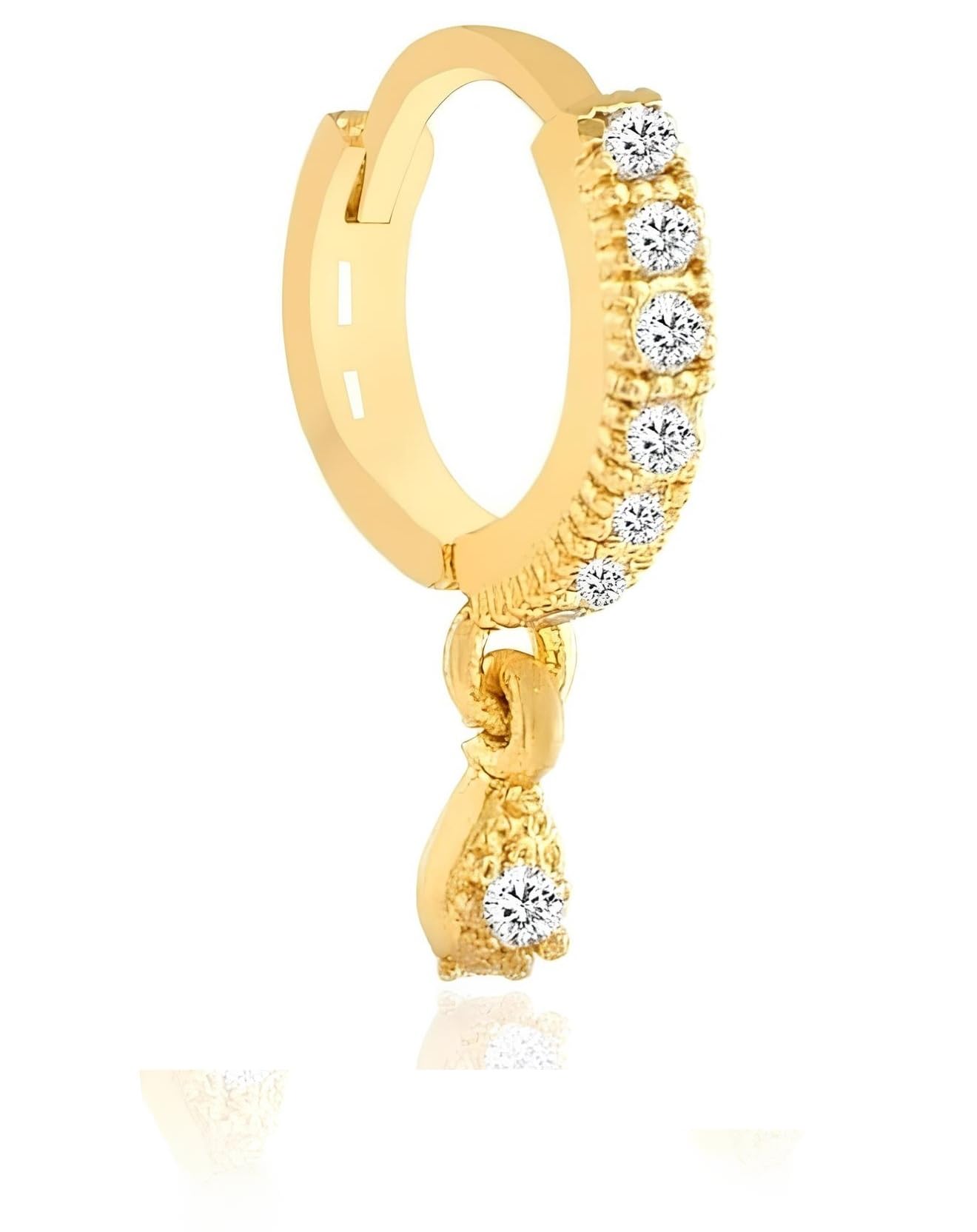 vama FASHIONS Gold Plated Stone Piercing Ring Nose Pin Pierced Hole Type Nosepin for Women & Girls-picture-46