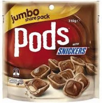 Mars Snickers 280g x 8 Pods Milk Chocolate Candy