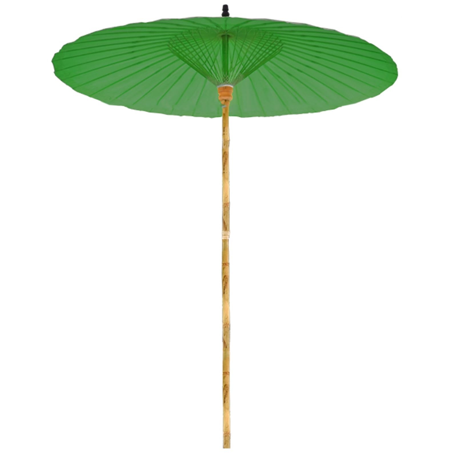 Muuyorr Oiled Paper Umbrella, Handmade Classical Umbrella, Decorative Prop Umbrella, Handmade, 2 Meters In Diameter, 2.5 Meters In Height, 3.5 Cm Handle, Foldable Without Base(Color:Green)