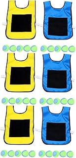 Toyvian 3 Conjuntos De Brinquedos Educativos Para Crianças Brinquedos Esportivos Para Crianças Brinquedos Para Fora Da Porta Alvo De Bola Pegajosa Colete Pegajoso Para Bolas