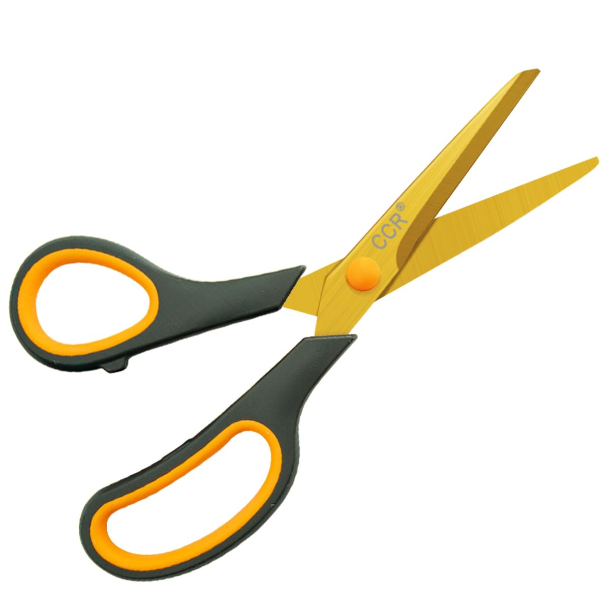 CCR Scissors 8 Inch Soft Comfort-Grip Handles Sharp Titanium Coating Blades, 4-Pack — Amazon image 2