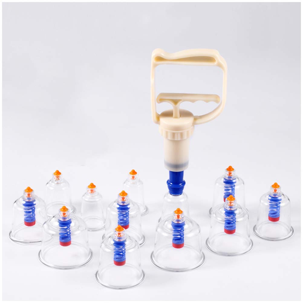 12 Pieces Cupping Device, Household Pull Out Vacuum Cupping Kit, Vacuum Cupping Sets, Promoting Blood Circulation And Removing Blood Stasis