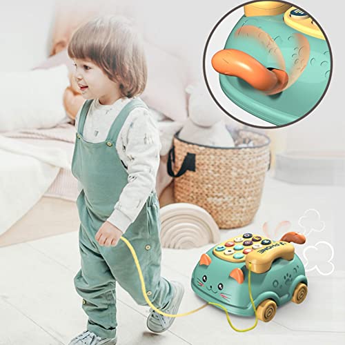 Brinquedo de telefone musical para crianças | Presente de Brinquedo Musical Montessori de Gato de De