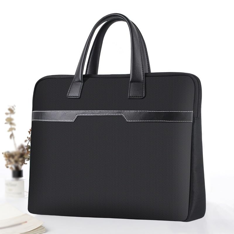 Large Capacity Document Bag Document Bag Office Zipper Briefcase Business Thickened Portable Document Bag3