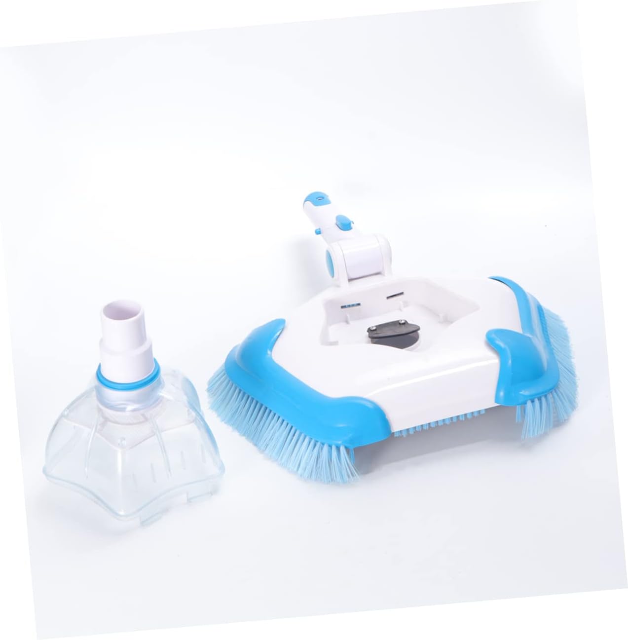 Angoily Swimming Pool Suction 1pc Luxury Plastic Bristles Brush Excellent for Pool Bottom Wall Cleaning Not Included Telescopic Rod Random