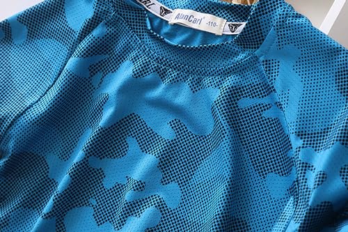 Image of Boys Summer Clothing Sets Kids Outfit Set Camouflage Short Sleeve T-Shirt+ Shorts Sportswear 3-13Years