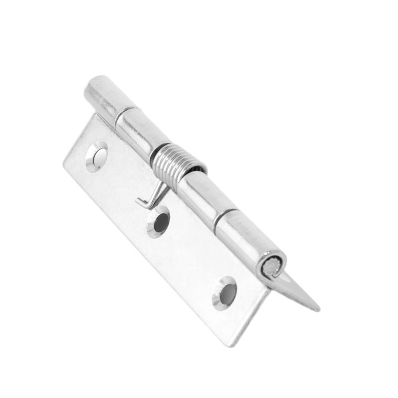 6PCS Stainless Steel Spring Hinge Self Closing Furniture Wooden Doors Metal Hinges for Kitchen Cabinet Cupboard Closet Wardrobe for Doors(100mm)