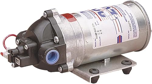 Pentair SHURFLO 8000-543-236 Bomba de diafragma de demanda automática, 1.8 GPM con válvulas de Viton, diafragma de Santopreno, interruptor de disponible en Yaxa El Salvador