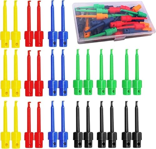15pcs Messklemmen,Messspitzen,Multimeter Draht Blei Test Clip,Für pcb tester grabber,IC Haken Test Clip Cover
