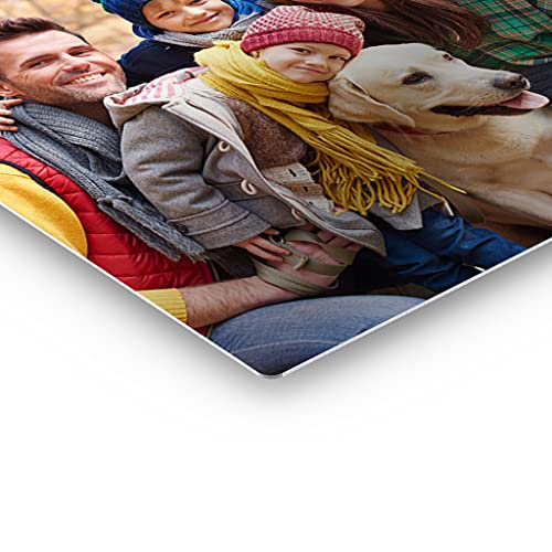 Smile Art Design Upload 2 Images Custom Magnet Glossy Metal Print With Your Photos 2 Piece Set Square Fridge Magnet Personalized Photo Collage Picture Photo Gifts Wedding Gift Kitchen Decoration thumb #3