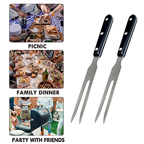 Carving Fork, Vojaco Meat Forks, 10 Inch Long Stainless Steel Forks For Bbq, Barbecue, Serving, Cooking, Grilling, Roasting (2, 10 Inch) #TOP4