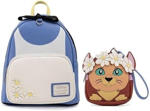 Miniatura 3 de Loungefly Disney Alice in Wonderland Cosplay - Bolso de hombro con correa doble para mujer con muñeca desmontable