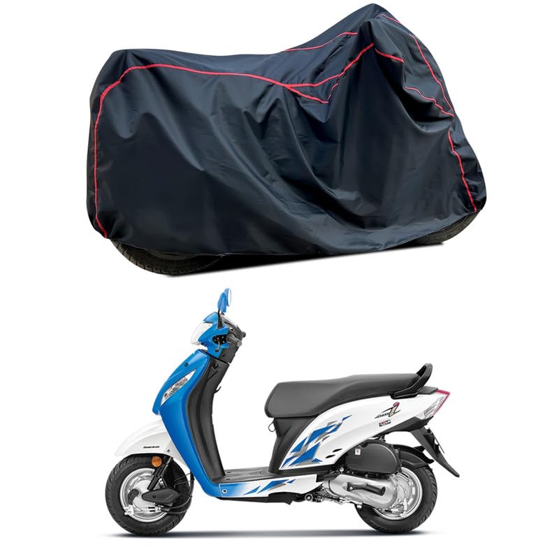 Image of Waterproof Scooter Cover Compatible with Honda Activa i Fabric UV Protection (Black)