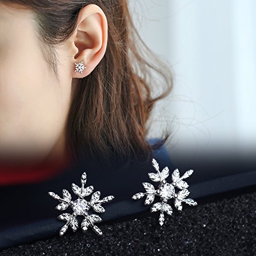 Candyfancy Orecchini Cristallo Fiocco di Neve in