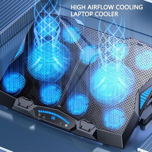Base de enfriamiento para laptop con 12 ventiladores y 5 alturas ajustables miniatura 6