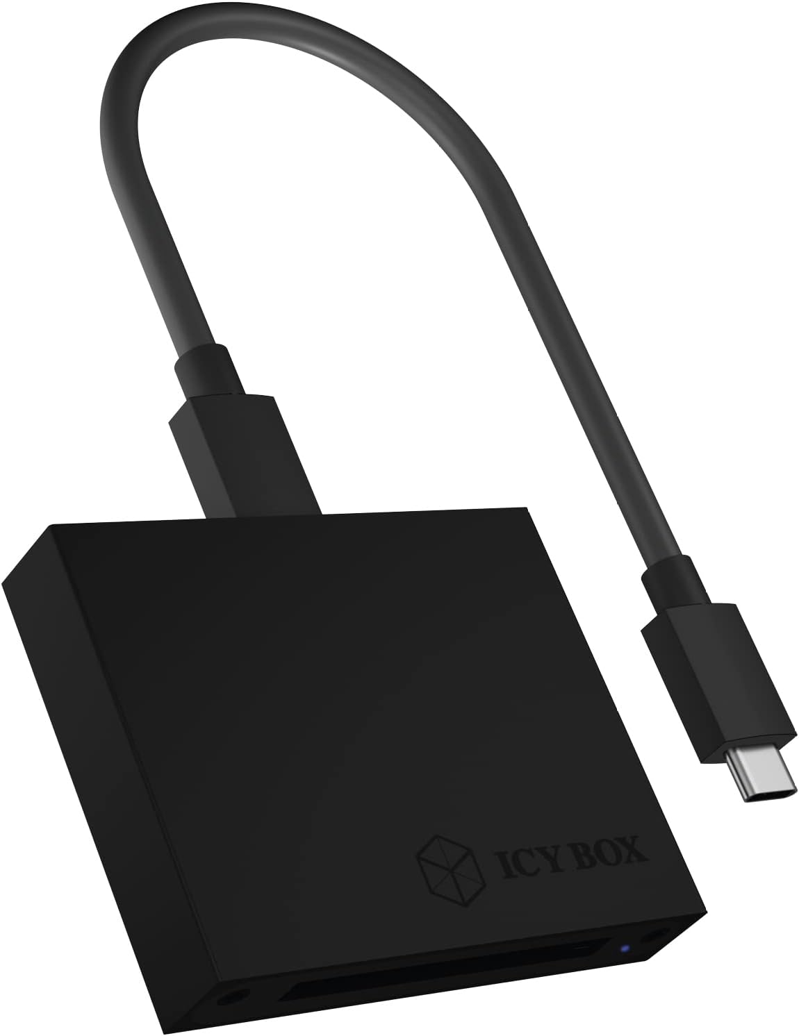 ICY BOX CFast Card Reader, CFast 2.0, USB 3.1 Gen2 (10 Gbps), Reader, USB-C and USB-A, Aluminium, Android/Windows/Mac OS, IB-CR402-C31