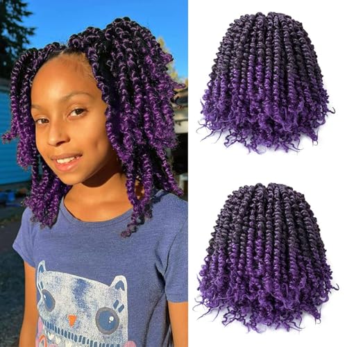 Passion Twist Cheveux Pré-torsadés YDDM pour Tresses au Crochet Court