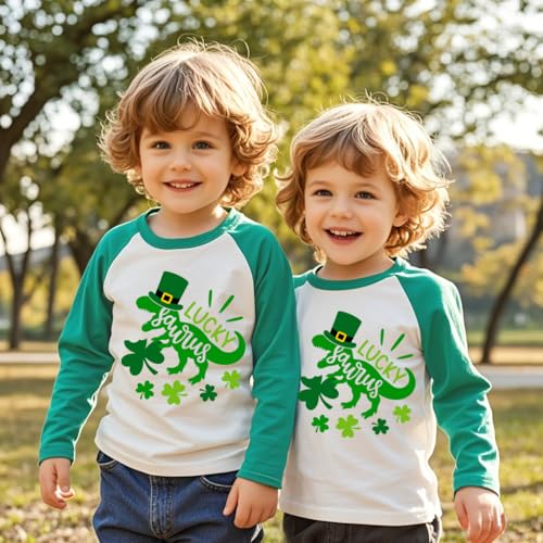 Toddler St Patricks Day T-Shirt Boys Girls Lucky Irish Shamrock Paddy's Day Graphic Tees Tops 2-7 Years3