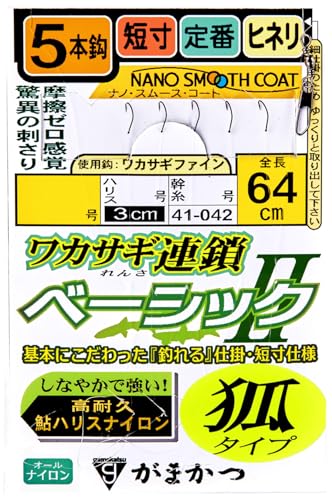 ���܂���(Gamakatsu) ���J�T�M�A�� �x�[�V�b�N2 �σ^�C�v 5�{�b�d�| 2-0.3 41-042