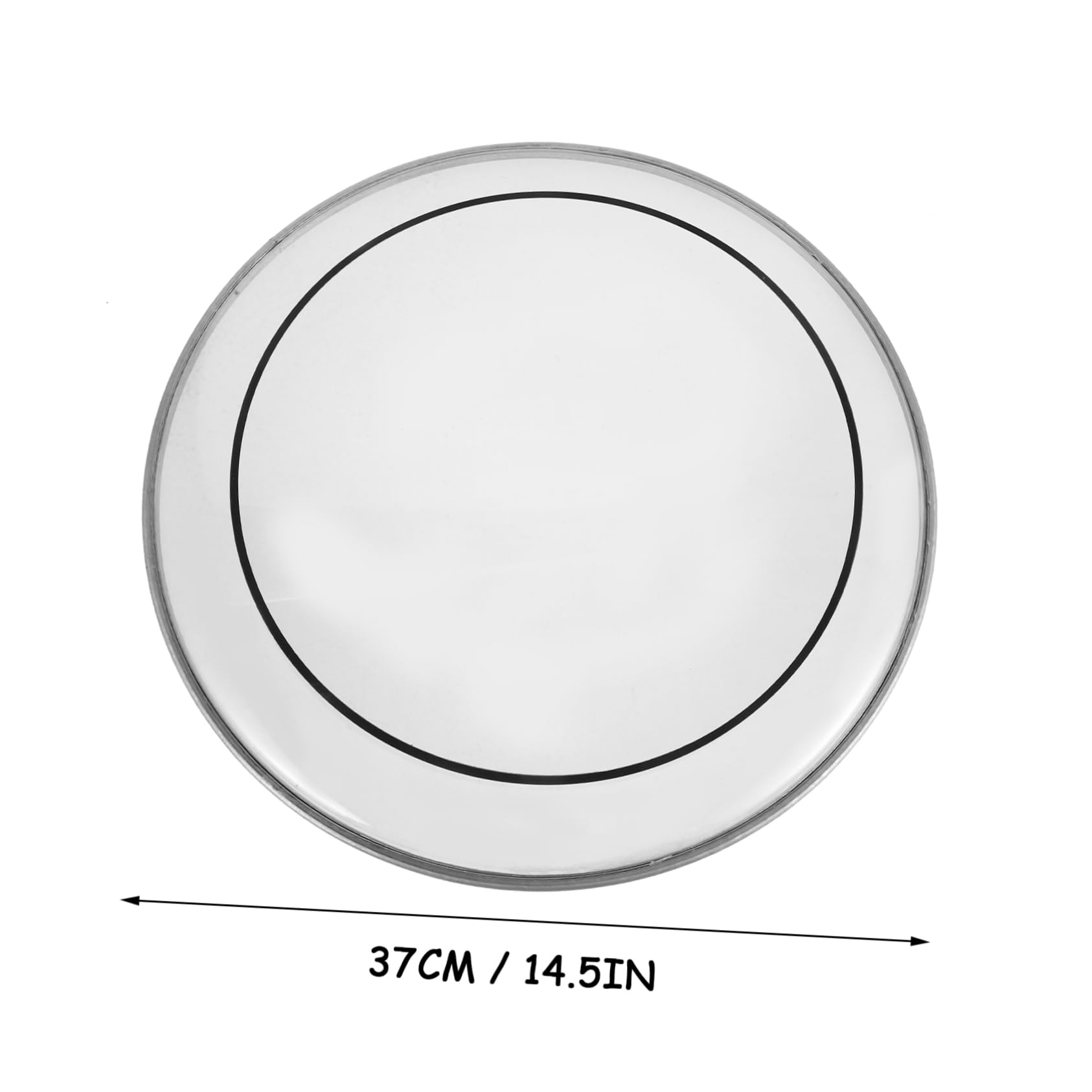 ifundom Silent Drum Skin Double-layer Drum Head Oil-filled Drum Cover for Practice Sessions