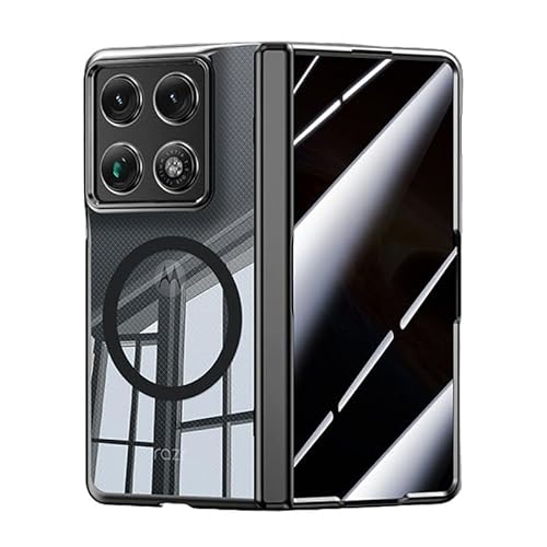 �K�pMotorola Razr Fold �p�}�O�l�b�g�P�[�X�A�q���W�ی�����X�N���[���v���e�N�^�[�t���t���J�o���b�W�A���΂ݖh�~PC�X�����N���A�t�H���P�[�X,�K�pMoto Razr Fold 2026 (�u���b�N,2.�i���C�����O�j,Anti-peepin