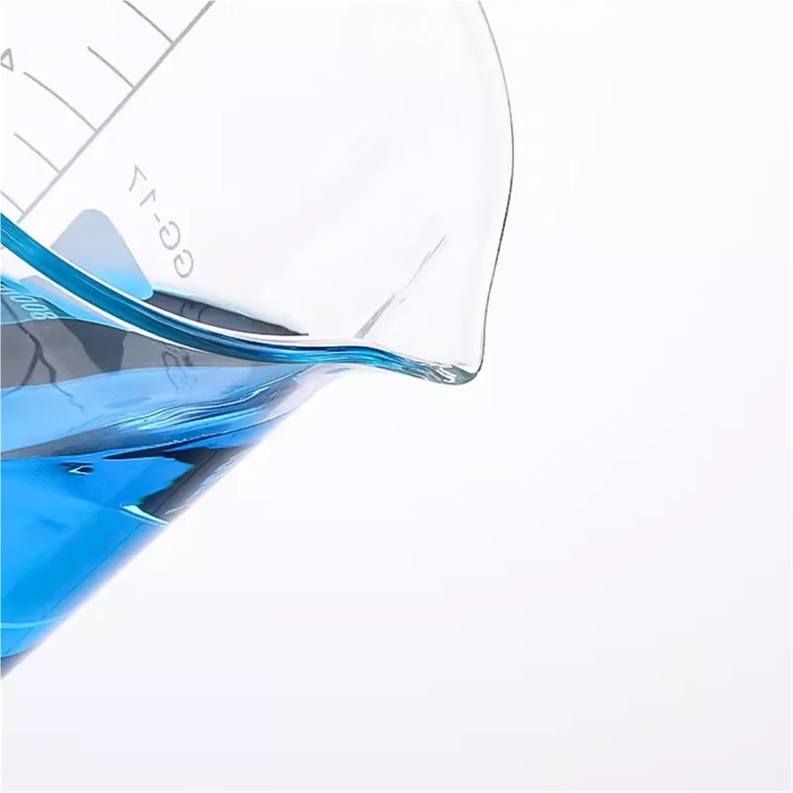 Vaso de precipitados de vidrio con asa y escala. Equipo experimental.(400ml)
