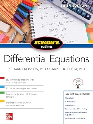 Book cover Schaum's Outline of Differential Equations, Fifth Edition