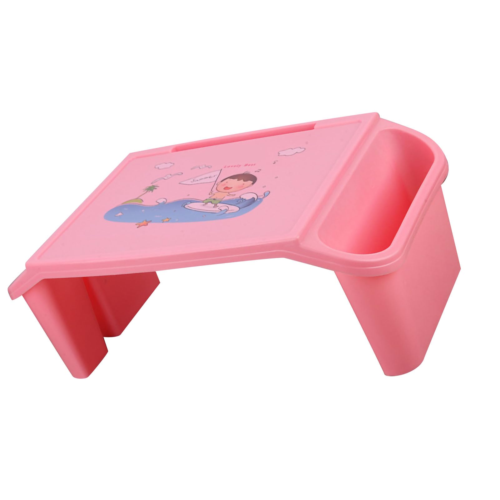 AUNMAS AUNMAS Letto per Laptop Scrivania con Bordi Lisci Design per Riporre gli Oggetti Ponte per Studenti Universitari Materiale ABS 21,3 X 10,6 X 7,5 Pollici (PINK) (PINK)
