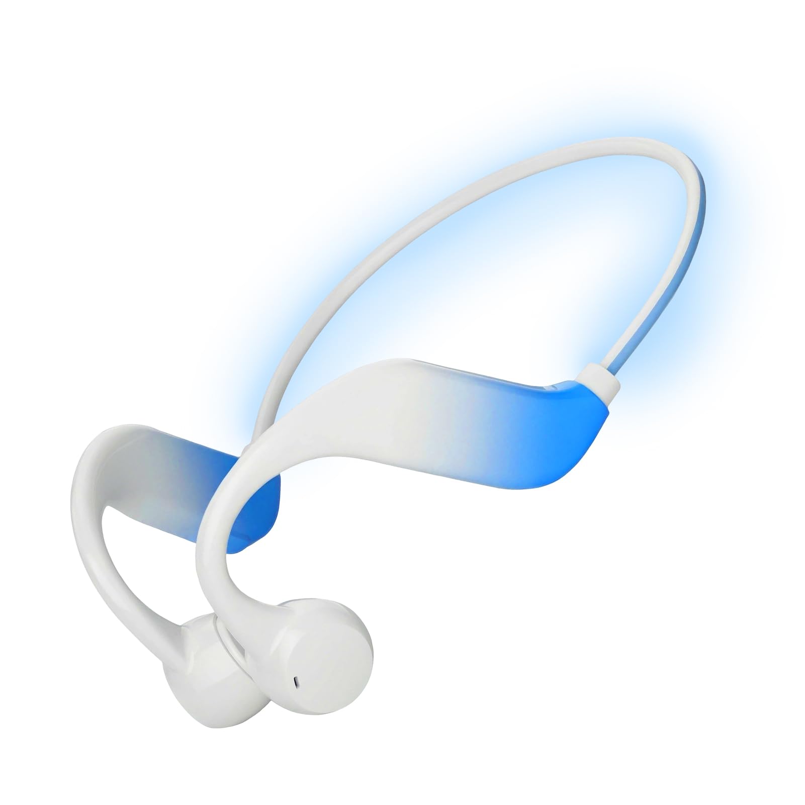 Cuffie A Conduzione Ossea Bluetooth 5.4 Con MP3 32GB, Impermeabili IPX5 E LED Per Sportivi Sicuri