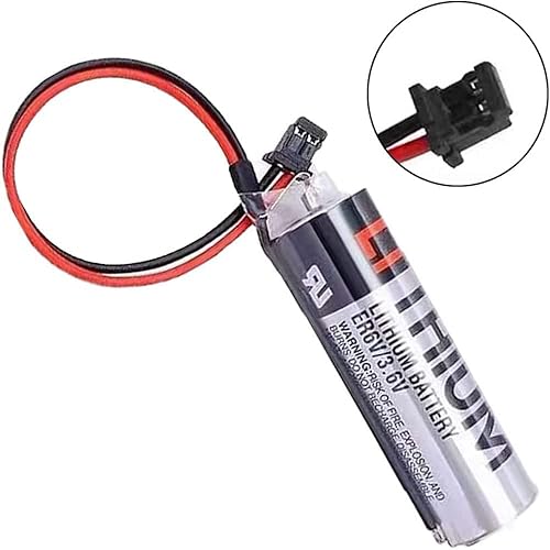 Miniatura 5 de (paquete de 12) ER6V3.6V ER6VC119A ER6VC119B 2400mAh batería de litio no recargable para PLC M70 3.6V 2400mAh batería de litio con enchufe negro