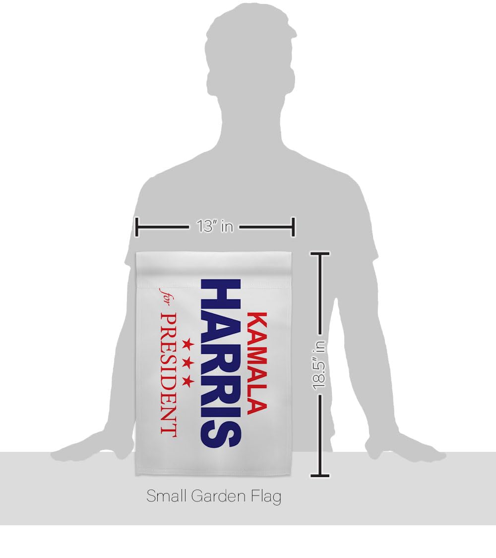 Kamala Harris Präsidentschafts-Flaggen – 2er-Set, 33x47 Cm, Doppelseitig – Wetterfest Für Garten, Terrasse & Innenraum