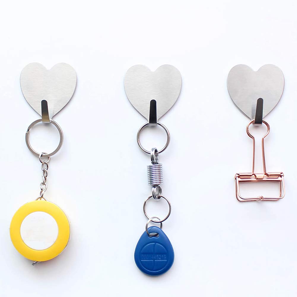 Crochets Muraux Adhésifs Argentés, Robustes Et étanches, En Acier Inoxydable Pour Cuisine Salle De Bain Douche 86830343