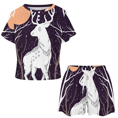 Pyjama femme manches courtes Elan Blanc idéal pour les douces nuits d'été - 4