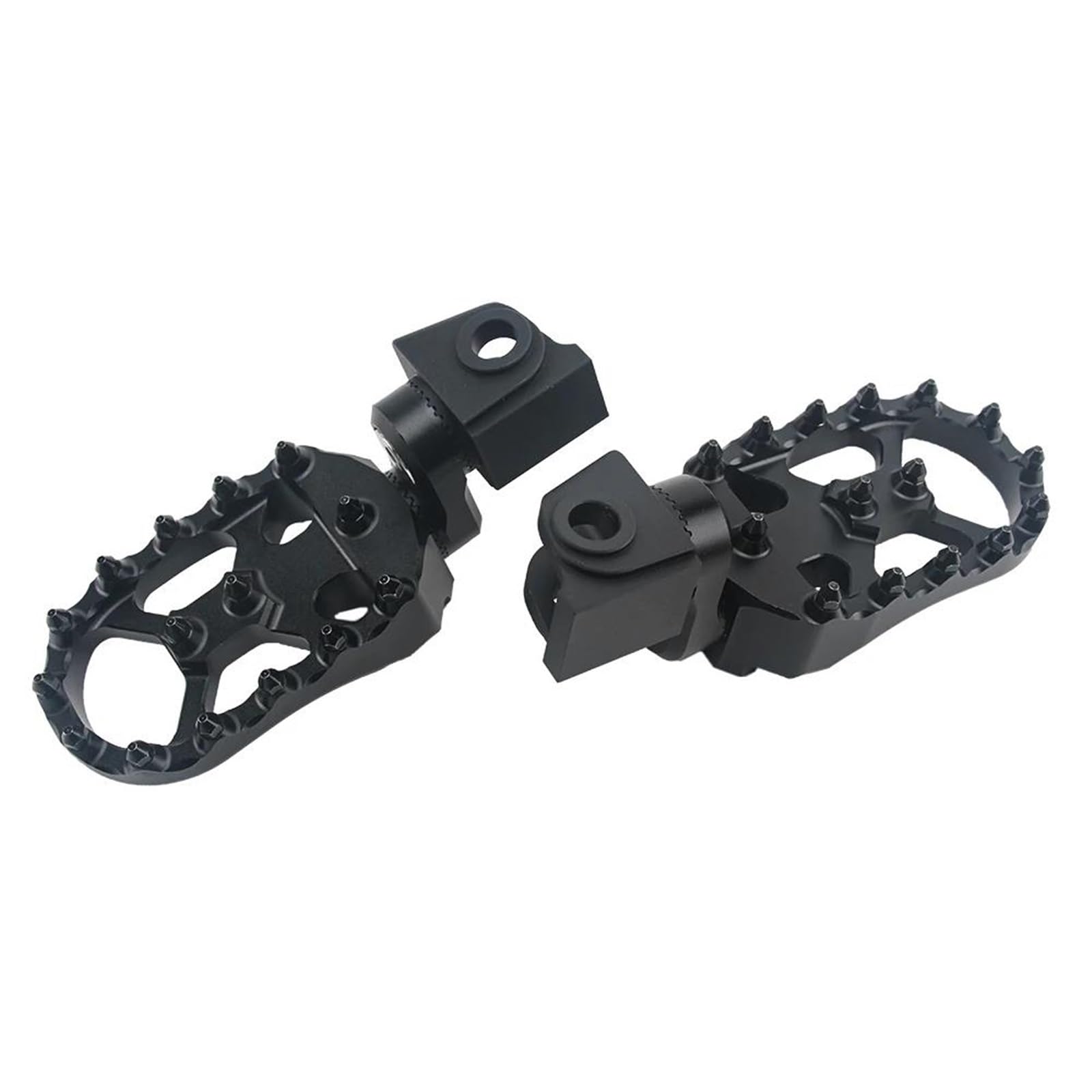 FUNFOB Pedali per Moto Poggiapiedi Anteriore per Moto per 790 890 1050 1090 1190 1290 per Adventure Pedane Regolabili con Abbassamento Pedane Girevoli Resto Pedane Moto(Color:Nero)