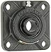Sealmaster SF-215C Standard Duty Flange Unit, 4 Bolt, Regreasable, Contact Seals, Setscrew Locking Collar, Cast Iron Housing, 2-15/16" Bore, 7-3/4" Overall Length, 6" Bolt Hole Spacing Width, 1" Flange Height