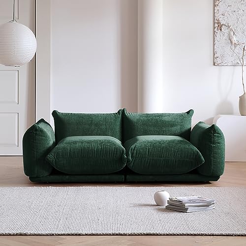 WJShome Modular Sectional Couch, Lovesofa 77.16" Minimalist Convertible Sofa, Modern