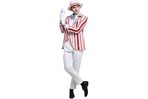 Coskidz Haikyuu Cosplay Costume Set: Striped Blazer, Hat, Gloves