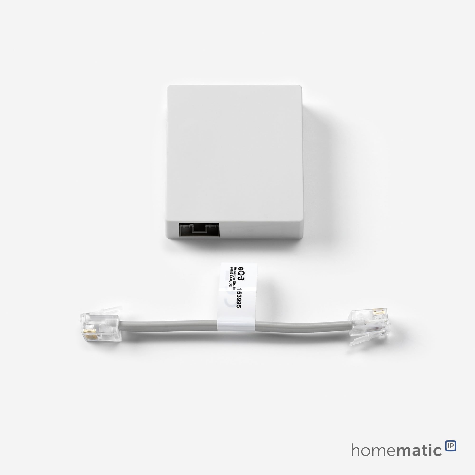 Moduł Homematic IP Smart Home do napędów Hörmann, cyfrowe sterowanie drzwiami garażowymi za pośrednictwem aplikacji, Alexa i Google Assistant, łatwa instalacja, dla operatora bram garażowych Hörmann, 153986A0