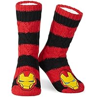 Marvel Calcetines Antideslizantes Hombre y Adolescentes,
