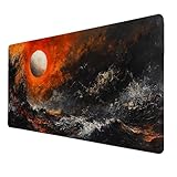 【TAPIS DE SOURIS IMPERMÉABLE】Ce tapis de souris lavable est facile à nettoyer et peut résister aux accidents, de sorte que les liquides peuvent être facilement essuyés avec un chiffon humide et il ne retardera pas votre travail/jeu