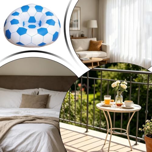 Silla de camping inflable y sofá hinchable Air Soccer para salón exterior 5