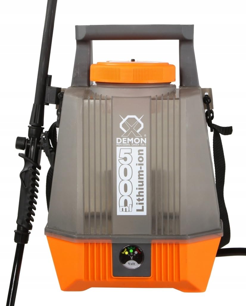 Atomizzatore Irroratore Nebulizzatore Elettrico a Spalla Zaino | da 5 Litri | Batteria Integrata 12V 2,5Ah | Pressione di Esercizio 1-4,5 Bar